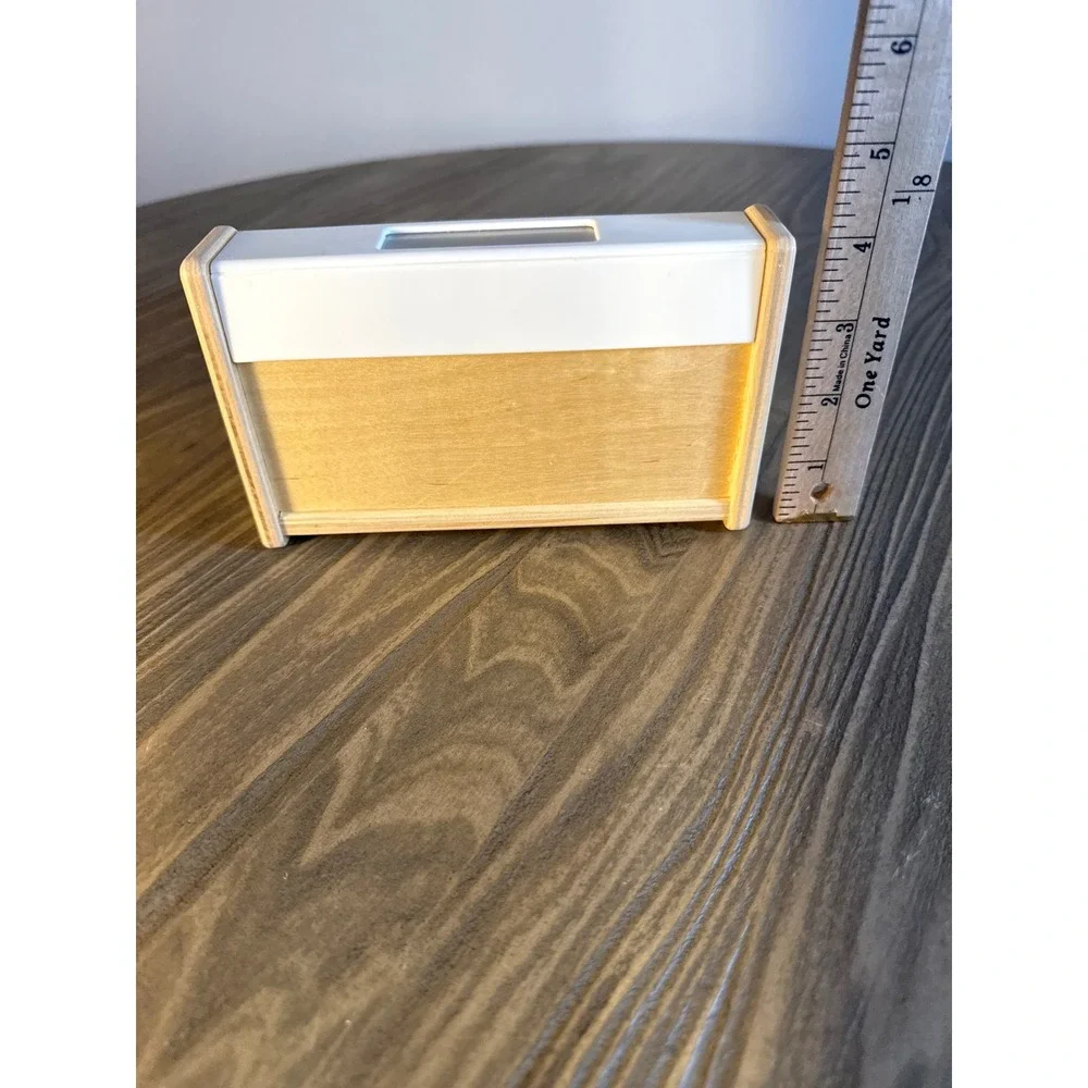 IKEA DUKTIG Toy Cash Register Kids White Solar Powered Educational Wood Works